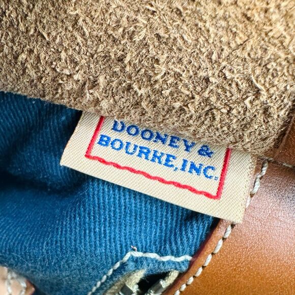 Vintage Dooney & Bourke DB Monogram Handbag - Pink / Green 12.5” x 3.5” x 10.5” - Picture 5 of 14